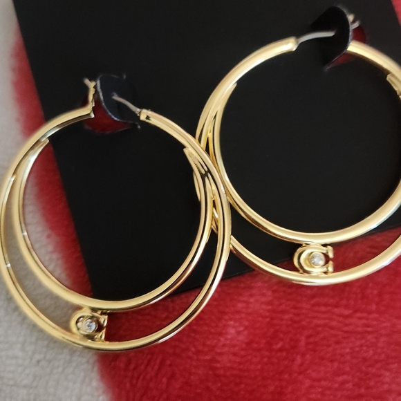 COACH Signature Charm Bangle trio and hoop earrings - Picture 6 of 7